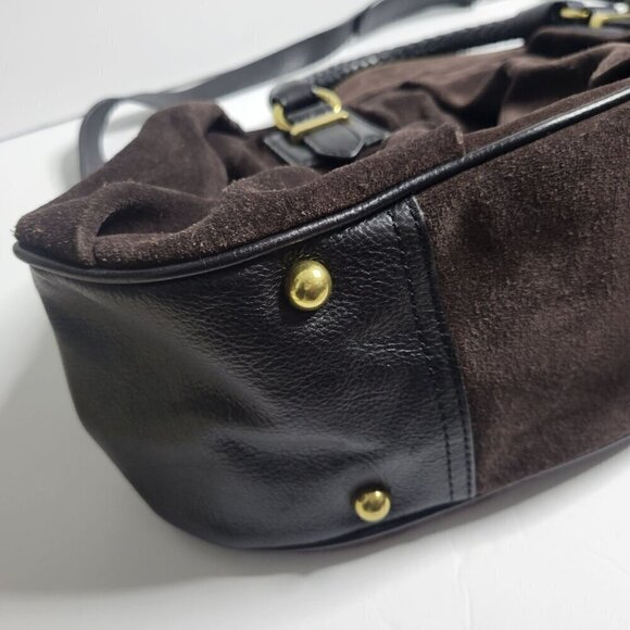 Banana Republic 100% Leather Suede Shoulder Bag OS - Picture 5 of 16